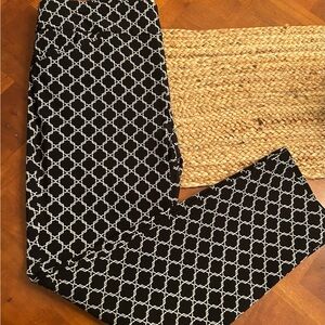 Chico's Black and White Patterned Pants